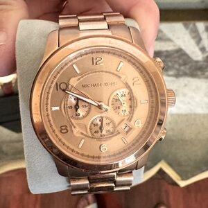 Rose gold Michael Kors watch